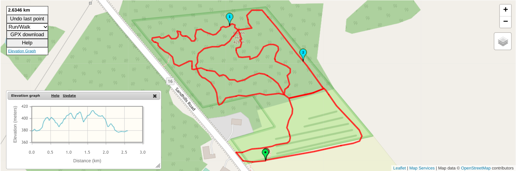 ENDURrun Sport Stage 6 Course and Elevation Map